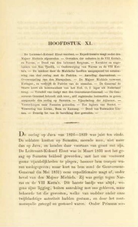 Hoofdstuk XI. De Luitenant-Kolonel Elout resident. - ...