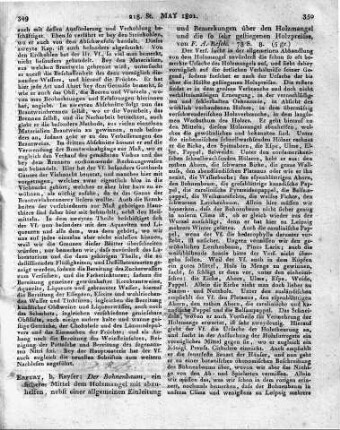 Erfurt, b. Kayser: Der Bohnenbaum, ein sicheres Mittel dem Holzmangel mit abzuhelfen, nebst einer allgemeinen Einleitung und Bemerkungen über den Holzmangel und die so sehr gestiegenen Holzpreisse, von F. A. Resch. 78 S. 8.