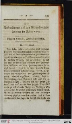 Zweiten Bandes, Neunzehntes Stuek.