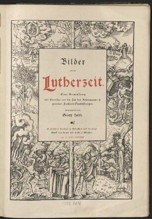 Bilder aus der Lutherzeit : eine Sammlung von Porträts aus der Zeit der Reformation in getreuen Facsimile-Nachbildungen