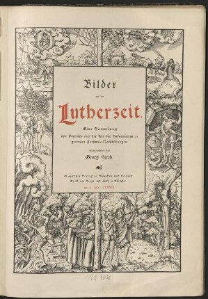 Bilder aus der Lutherzeit : eine Sammlung von Porträts aus der Zeit der Reformation in getreuen Facsimile-Nachbildungen