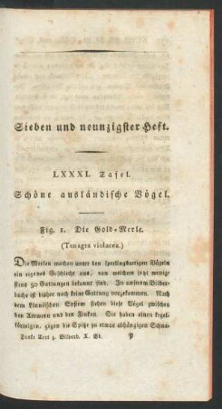 Sieben und neunzigster Heft.