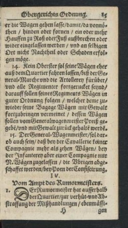 IV. Vom Ampt des Rumormeisters