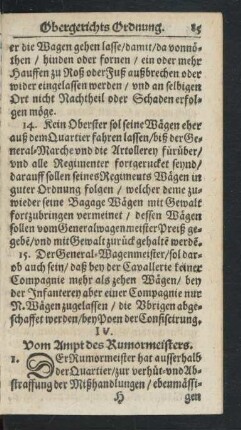 IV. Vom Ampt des Rumormeisters