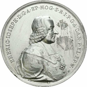 Erzbischof - Medaille auf seine Wahl zum Bischof von Worms