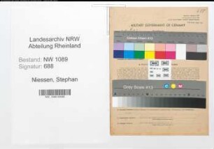 Entnazifizierung Stephan Niessen , geb. 22.12.1892 (Polizist)