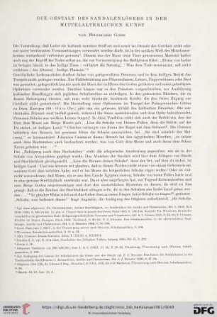 Die Gestalt des Sandalenlösers in der mittelalterlichen Kunst