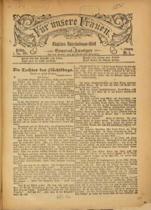 Für unsere Frauen. 1897 = Jg. 6, [1]