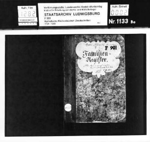 Familienregister vom Jahre 1808 - 1887