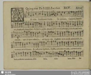 XCV. Ad festa sanctorum Ecclesiae
