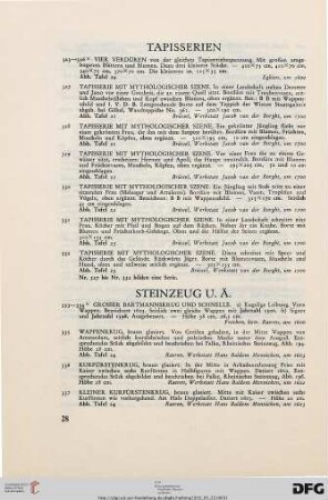 Tapisserien (Nr. 323-332)