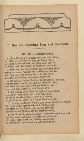 III. Aus der deutschen Sage und Geschichte