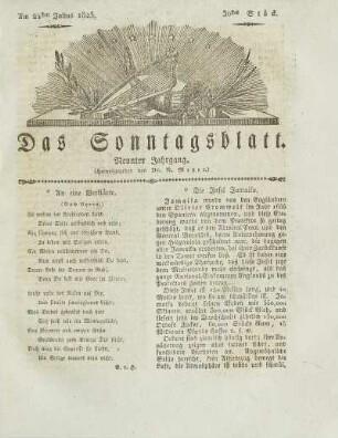 30, 1825: Stück