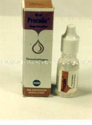 Verpackung für Medikament "Proculin®" Augentropfen