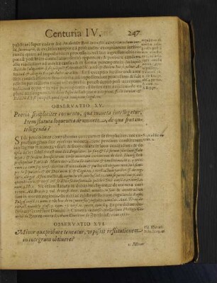 Observatio XV. Precio simpliciter conuento, quae moneta intelligatur, Item statuta loquentia de mineta, de qua sint intelligenda?