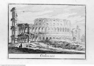 Varie vedute di Roma Antica, e Moderna Disegnate e Intagliate da Celebri Autori, Tafel [57]: Colosseo