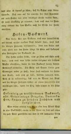 Hefen-Backwerk