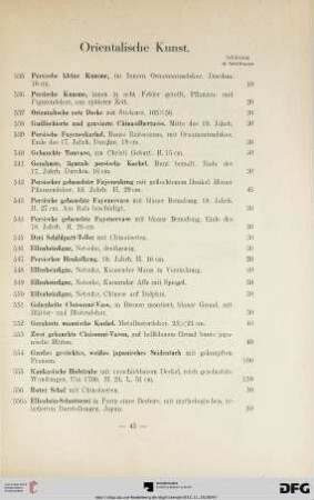 Orientalische Kunst (Nr. 535-556)
