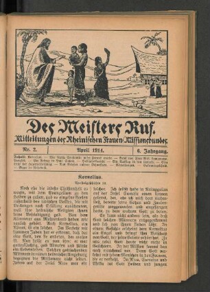 Nr. 2. April 1914. 6. Jahrgang