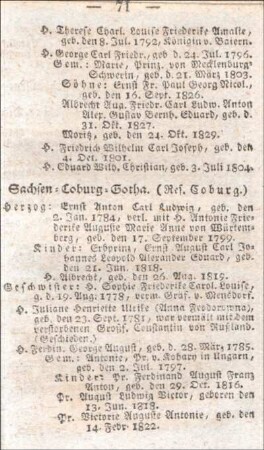 Sachsen-Coburg-Gotha. (Res. Coburg.)