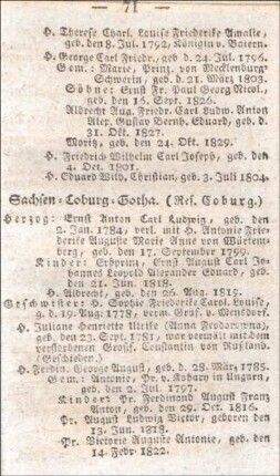 Sachsen-Coburg-Gotha. (Res. Coburg.)