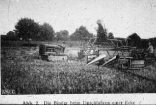 Die Binder beim Durchfahren einer Ecke