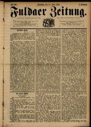 Ausgabe vom Samstag, den 21. Juni 1890.