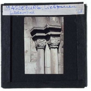 Magdeburg, Kloster Unser Lieben Frauen : Detailansicht Südportal Klosterkirche St. Marien