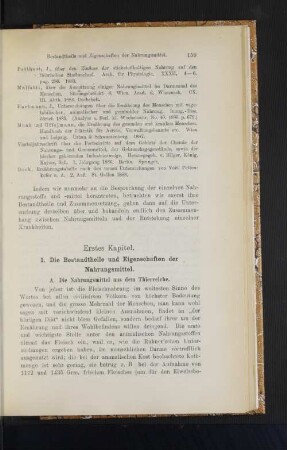 Die Bestandtheile und Eigenschaften der Nahrungsmittel.