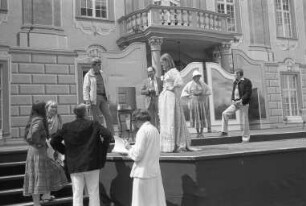 Schlossfestspiele Ettlingen. Probe für die Inszenierung "Ein Glas Wasser" von Augustin Eugène Scribe