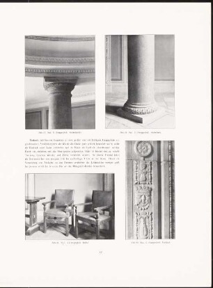 Neues Stadthaus, Berlin: Details Saal 2.OG (aus: Neubauten der Stadt Berlin, Bd. X, 1911)