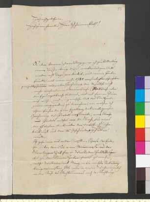Brief von Hundeshagen, Helfrich Bernhard an Goethe, Johann Wolfgang von