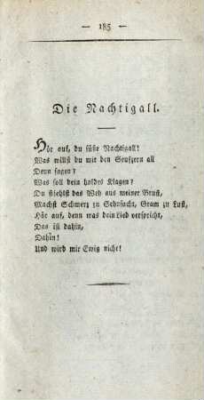 Die Nachtigall.
