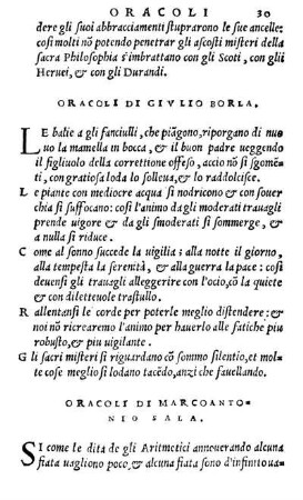 Oracoli Di Givlio Borla.