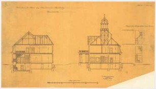 Gutshaus Mendelssohn-Bartholdy (Landhaus Hasenheide), Bernau Umbau: Querschnitte 1:100