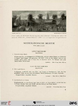 Niederländische Meister XVII. Jahrhundert (Nr. 1-31)