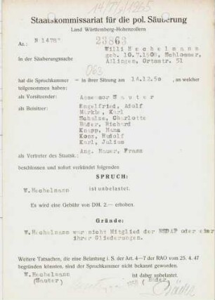 Hechelmann, Willi