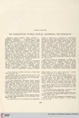 21: Na marginesie nowej edycji "Banderia Prutenorum"