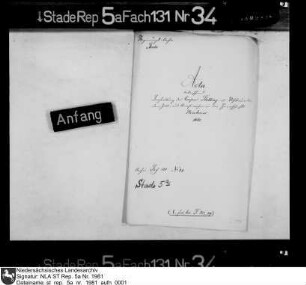Bestallung des Caspar Stolting zum Visiteur beim Zoll- und Akzisewesen in der Herrschaft Neuhaus vom 17. August 1661