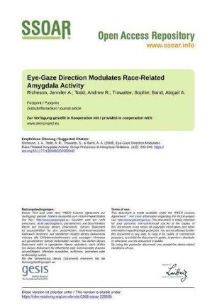Eye-Gaze Direction Modulates Race-Related Amygdala Activity