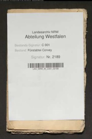Lehen der Familie Heistermann zu Bewelte vor Volkmarsen, ehemals von Brobach / Brabeck