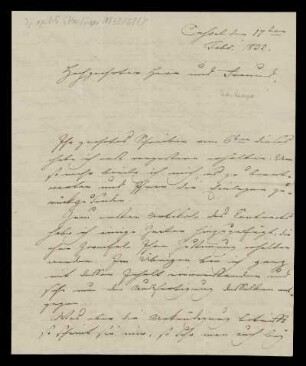 Brief von Louis Spohr an Tobias Haslinger