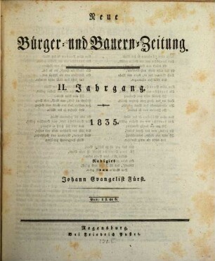 Neue Bürger- und Bauern-Zeitung. 2. 1835