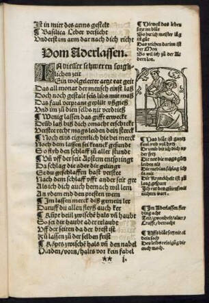 Vom Aderlassen.
