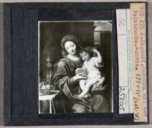 Pierre Mignard: MAdonna mit der Weintraube. Paris, Louvre (Stoedtner-Nr. 22195)