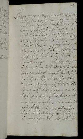 Verpachtung des Weinkellers an Johann George Scharff.