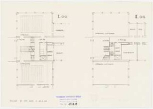 Nachrichtentechnische Institute der Technischen Universität Berlin Vorentwurf F: 2 Grundrisse 1.OG, 2.OG, ca. 1:200
