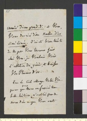 Brief von Ligne, Charles Joseph Lamoral Fürst von an Goethe, Johann Wolfgang von