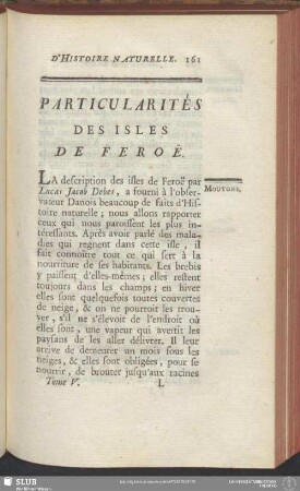 Particularités Des Isles De Feroë