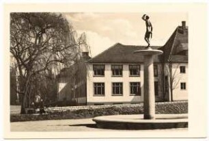 Technische Hochschule Dresden Mensaerweiterung: Ecke Eingangsseite Rektoratsflügel